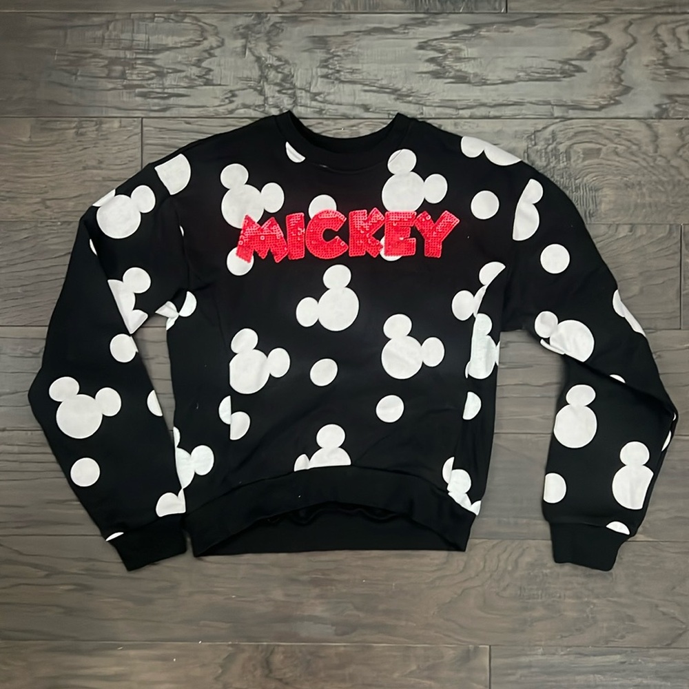 Disney, Girls XS small Mickey Mouse crew neck sweatshirt